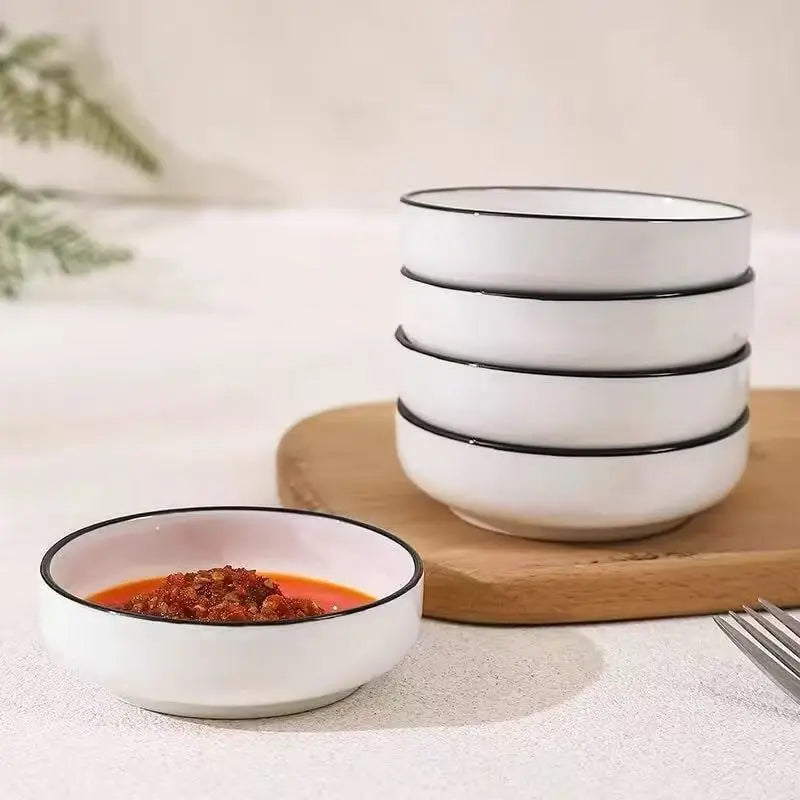 Conjunto de Tigelas de Porcelana para Condimentos – 4 Peças