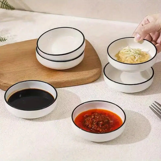 Conjunto de Tigelas de Porcelana para Condimentos – 4 Peças