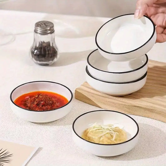 Conjunto de Tigelas de Porcelana para Condimentos – 4 Peças