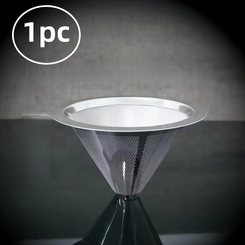 Filtro de Café em Aço Inoxidável – Reutilizável, Compacto e Durável