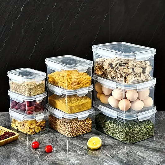 Conjunto de Potes Herméticos Multiuso com Grade Escorredora – 6 Peças