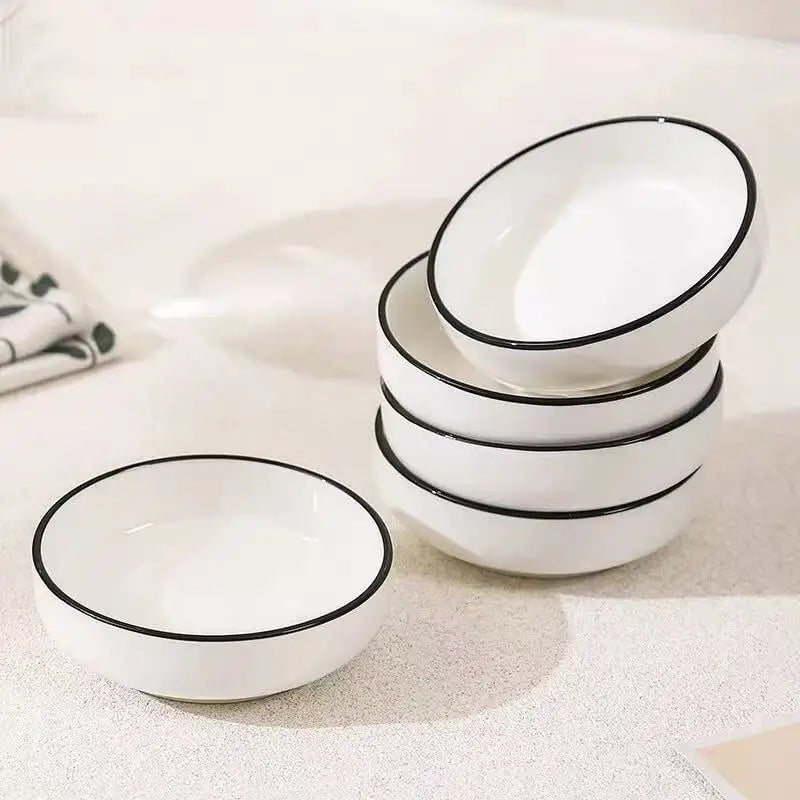 Conjunto de Tigelas de Porcelana para Condimentos – 4 Peças